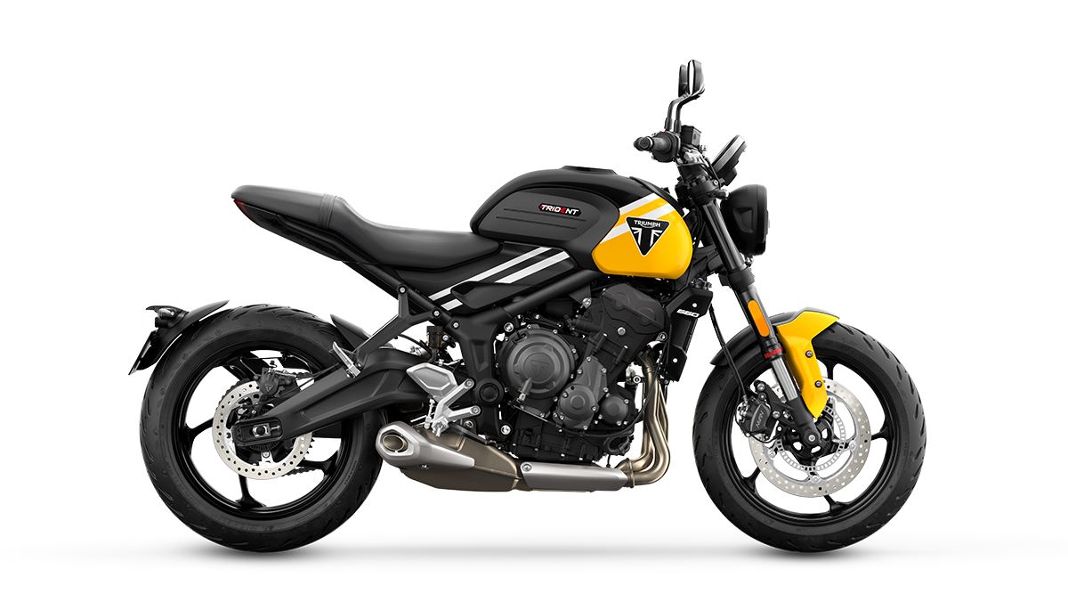 Trident 660: Cosmic Yellow/ Sapphire Black