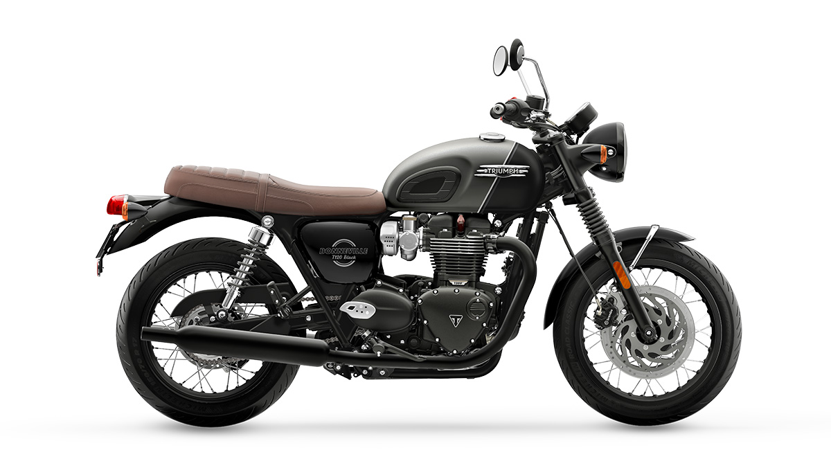 Bonneville T120 Black: Matt Silver Ice / Matt Sapphire Black