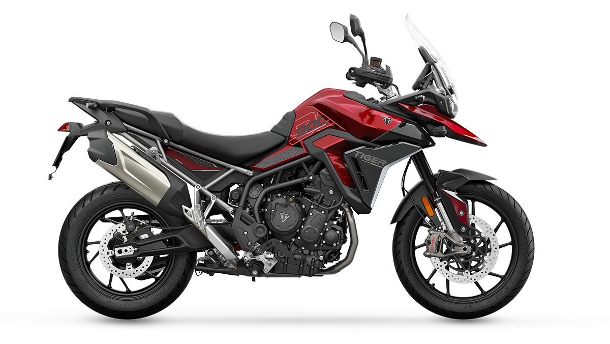 Tiger 900 GT Pro: Carnival Red/Sapphire Black