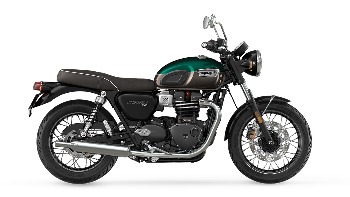 Bonneville T100 Competition Green/ ironstone