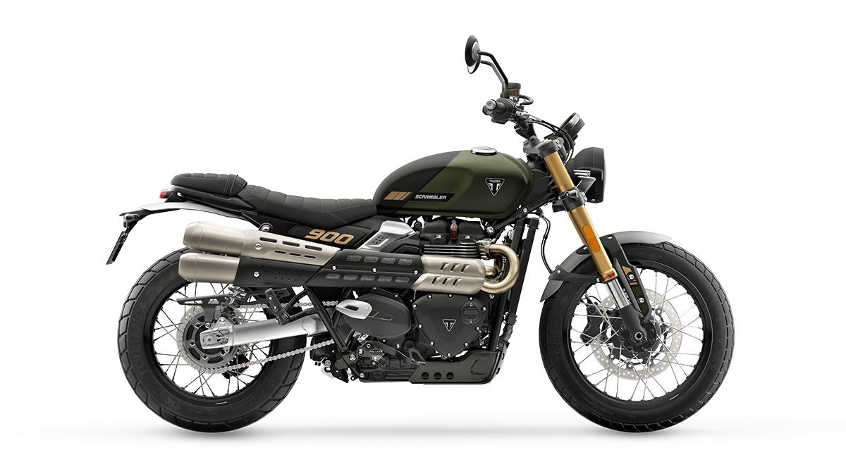 Scrambler 900: Matt Khaki Green / Matt Phantom Black